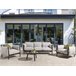 Beliani Conjunto lounge ESPERIA Cinza Claro