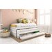 Cama gavetão 90x190cm SNOW cinza e branco Branco
