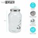 Copo dispensador de bebidas Well Home com tampa Transparente