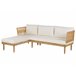 Beliani Conjunto de jardín CREMONA Branco/ Bege