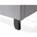 Beliani Cama com estrado Poliéster BORDEAUX 149x221 Cinza Claro