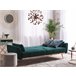 Beliani Sofá-cama Veludo EINA Preto