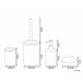 Beliani Conjunto de accesorios de baño ARAUCO Branco