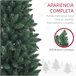 Árvore de Natal Metal e PVC HOMCOM, casa - natal Verde