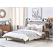 Beliani Cama com estrado Poliéster COLMAR 170x215 Areia