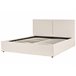 Beliani Cama com estrado Poliéster MOISSAC 197x224 Bege