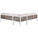 Beliani Conjunto de jardín BORELLO Branco