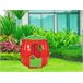 Casa de brincar plástica em forma de morango HOUSE WITH SLIDE Vermelho