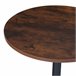 Mesa de bar Vantaa aço MDF Nogal