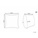 Beliani Almofada decorativa CADETIA 45x45 Branco/ Bege