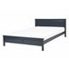 Beliani Cama com estrado Pinho OLIVET 148x208 Azul