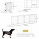 Barreira de Segurança para Cães Madeira de Pinho PawHut Branco