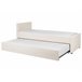 Beliani Cama com estrado Bouclé MARMANDE 86x214 Bege