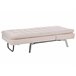 Beliani Chaise longue Terciopelo LOIRET Bege