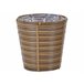 Beliani Conjunto de 2 vasos para plantas SARTI Castanho