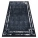 ANDRE 1486 Tapete Quadro vintage antiderrapante 80x150 Preto