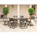 Beliani Mesa extensível CESANA 100x180 Castanho