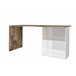 Mesa com efeito de madeira 110x50 Branco/ Madeira