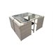 Set de jardim CORFU 3 bege com mesa e 4 cadeiras Bege