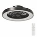 Ventoinha de teto CALIX retrátil LED com motor DC Preto