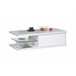 Mesa de centro modelo DUNE branco Branco Brillo