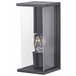 Beliani Iluminação de parede para exterior WAKAL Preto