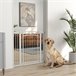 Barrera de Segurança para Cães Aço e PA PawHut Branco