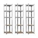 Pack 3 Prateleiras Modulares com 5 Prateleiras Ajustáveis ​​O91 Cinza