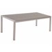 Beliani Mesa de jardim VERNIO 90x180 Cinza