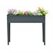 Floreira Metal Outsunny, varanda e jardim - jardinagem Cinza