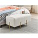 Beliani Tamborete Veludo DAYTON 93x48 Cinza Claro