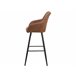 Beliani Silla de bar DARIEN Dourado