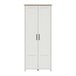 Armário de 2 portas Aksel Natural/ Branco