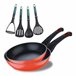 Conjunto de 2 frigideiras CLASSIQUE em + utensílios de cozinha Bergner Conjunto de 2 frigideiras CLASSIQUE em + utensílios de cozinha Bergner Preto