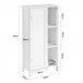 Armário de casa de banho 1 porta e 3 prateleiras BZR39-W SoBuy Branco