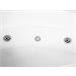 Beliani Banheira de esquina NEIVA 100x150 Branco Brillo