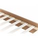 Beliani Cama com estrado Poliéster MILLAY 196x211 Branco/ Bege