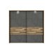Roupeiro RICCIANO portas deslizantes 230x215cm carvalho Carvalho