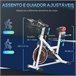 Bicicleta estática Aço e ABS HOMCOM Multicor