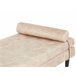 Beliani Chaise longue Terciopelo USSEL Bege