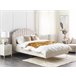 Beliani Cama com estrado Poliéster AMBILLOU 157x214 Bege