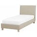 Beliani Cama com estrado Poliéster SENNEZ 98x216 Bege