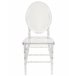 Beliani Silla de comedor MONTROSE Transparente