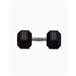 Halteres Hexagonais 25Kg (Par) - BOOMFIT Preto
