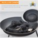 Braseiro de Exterior Metal Outsunny Preto