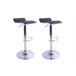 Conjunto de 2 bancos ajustáveis KENY preto Preto