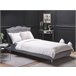 Beliani Cama com armazenamento Pele sintética METZ 126x217 Branco