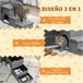 Escada para Animais de Estimação Cinza