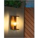 Beliani Iluminação de parede para exterior WAKAL Preto