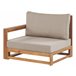 Beliani Conjunto lounge Madeira de acácia com certificado FSC® TIMOR Cinza Escuro